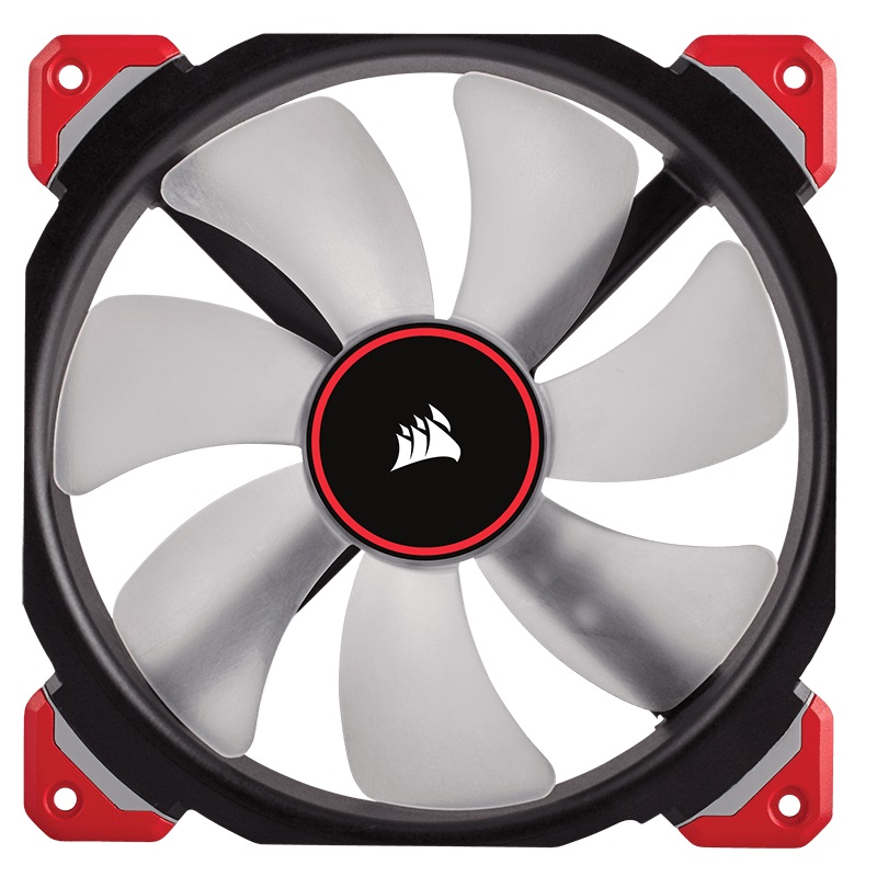 Corsair ML140 Pro Red LED 140mm PWM Cabinet Fan (Single Pack)